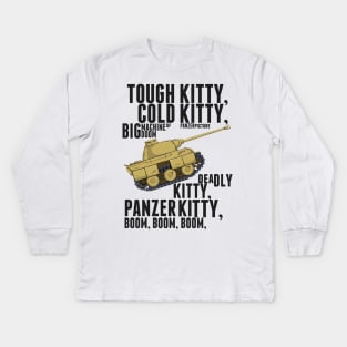 Tough Kitty Cold Kitty - Panther #1 Version Kids Long Sleeve T-Shirt